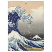 PixDezines Vintag, Große Welle, Hokusai 葛 飾 北 斎 の  Klemmbrett (Rückseite)