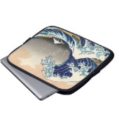 PixDezines Vintag, Große Welle, Hokusai 葛 飾 北 斎 の  Laptopschutzhülle (Vorne Knopf)