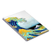 PixDezines Vintag, Große Welle, Hokusai 葛 飾 北 斎 の Notizblock (Rechte Seite)