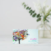 PixDezines Vintag Grunge Tree Trimmer, die Freude Visitenkarte (Stehend Vorderseite)