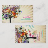 PixDezines Vintag Grunge Tree Trimmers, die in Zus Visitenkarte (Vorne/Hinten)