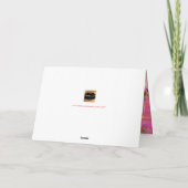 PixDezines Vintag Hawaii/Vielen Dank Dankeskarte (Rückseite)