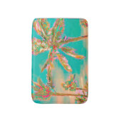 PixDezines Vintag Hawaiian Beach/Aquamarin Badematte (Vorderseite Vertikal)