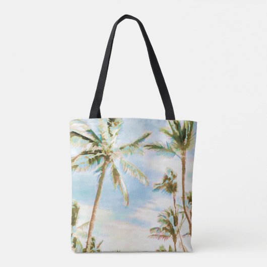 PixDezines Vintag Hawaiian Beach/Blue Tasche (Rückseite)