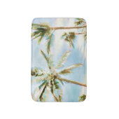 PixDezines Vintag Hawaiian Beach/Light Blue Badematte (Vorderseite Vertikal)