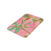 PixDezines Vintag Hawaiian Beach/Pink Badematte (Schrägansicht)