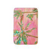 PixDezines Vintag Hawaiian Beach/Pink Badematte (Vorderseite Vertikal)
