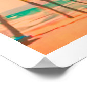 PixDezines Vintag Hawaiian Beach Poster (Ecke)