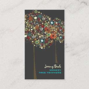 PixDezines Vintag Herbst Blüten / DIY Farbe!! Visitenkarte