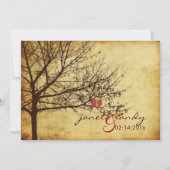 PixDezines VINTAG LOVE BIRDS Einladung (Vorderseite)