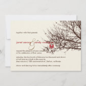 PixDezines VINTAG LOVE BIRDS Einladung (Rückseite)