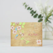 PixDezines Vintag Love Birds UAWG Postkarten (Stehend Vorderseite)