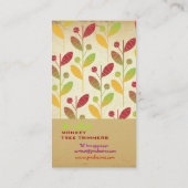 PixDezines Vintag Retro-Foliage in Indien Visitenkarte (Rückseite)