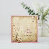 PixDezines Vintag Sakura, DIY Farben! Einladung (Stehend Vorderseite)