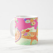 PixDezines Vintag Shirimen Kimono Kaffeetasse (Vorderseite Links)