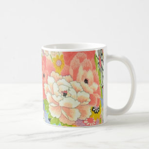 PixDezines Vintag Shirimen Kimono Kaffeetasse