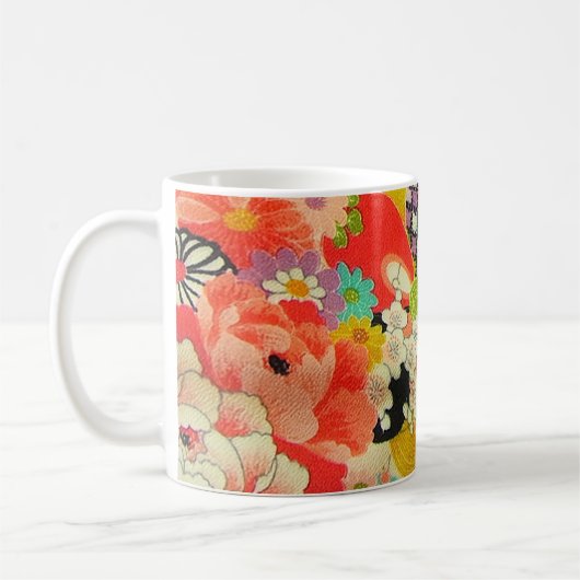 PixDezines Vintag Shirimen Kimono Kaffeetasse (Links)