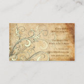 PixDEzines Vintag Vanilla-Wirbel Visitenkarte (Rückseite)
