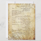 PixDezines Vintage Creme-Wirbel Einladung (Rückseite)