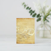 PixDezines Vintage Creme Wirbel Platzkarten (Stehend Vorderseite)
