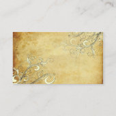 PixDezines Vintage Creme-Wirbel/Verschlusskarten Begleitkarte (Rückseite)