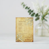 PixDezines Vintage Creme Wirbel wollen gut Begleitkarte (Stehend Vorderseite)