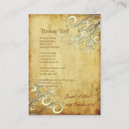 PixDezines Vintage Creme Wirbel wollen gut Begleitkarte