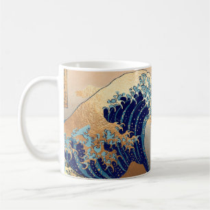 PixDezines Vintage Great Wave Hokusai 葛飾北斎の神奈川沖浪 Kaffeetasse