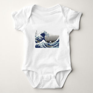 PixDezines Vintage, Große Welle, Hokusai 葛飾北斎の神奈川沖 Baby Strampler