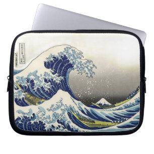PixDezines Vintage, Große Welle, Hokusai 葛飾北斎の神奈川沖 Laptopschutzhülle