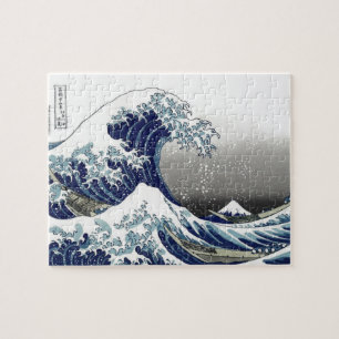 PixDezines Vintage, Große Welle, Hokusai 葛飾北斎の神奈川沖 Puzzle