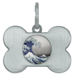 PixDezines Vintage, Große Welle, Hokusai 葛飾北斎の神奈川沖 Tiermarke
