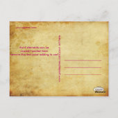 PixDezines Vintage Grunge-Baumtrimmer/Marketing Postkarte (Rückseite)