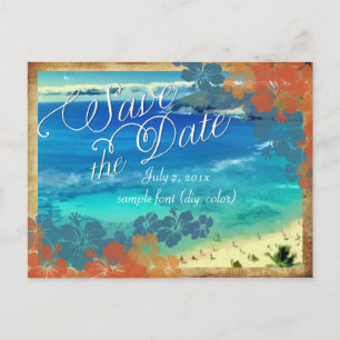 PixDezines vintage hanauma bay/Speichert das Datum Ankündigungspostkarte