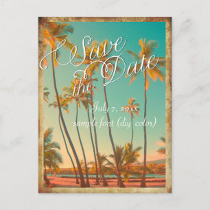 PixDezines//Vintage hawaii Ankündigungspostkarte