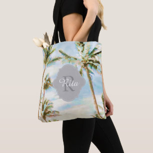 PixDezines Vintage Hawaiian Strand/Blau Tasche