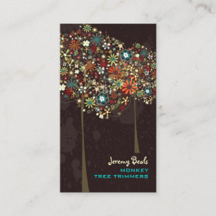 PixDezines Vintage Herbstblüten / DJ Farbe!! Visitenkarte