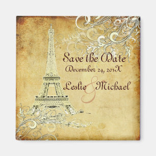PixDezines Vintage La Tour Eiffel, Termin vormerke Magnet