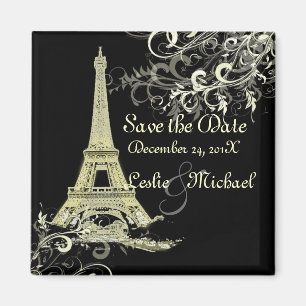 PixDezines Vintage La Tour Eiffel, Termin vormerke Magnet