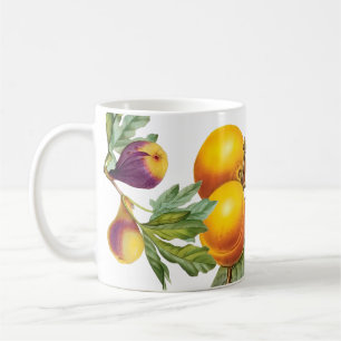 PixDezines Vintage Obstgarten Feigen, Pfirsiche+ P Kaffeetasse