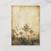 PixDezines Vintage Palm/Zelt-Platzkarte Platzkarte (Rückseite)