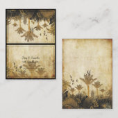 PixDezines Vintage Palm/Zelt-Platzkarte Platzkarte (Vorne/Hinten)