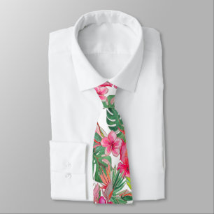 PixDezines Vintage Pastell H2 Hawaii Florale Folia Krawatte