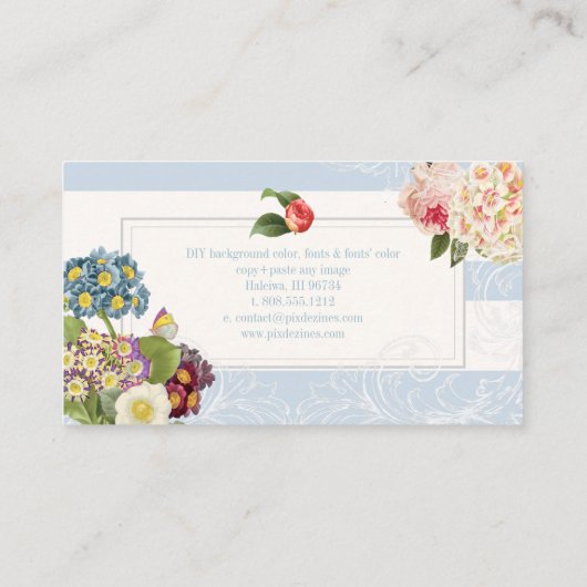 PixDezines Vintage Primaten, Torf Visitenkarte (Rückseite)