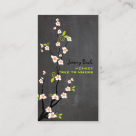 PixDezines Vintage Rosa Kirschblüten Visitenkarte