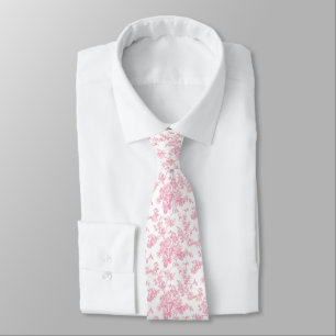 PixDezines Vintage Rosa Toile Rosen Krawatte
