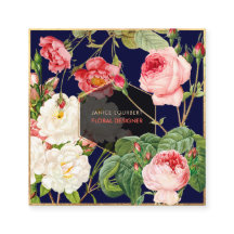 PixDezines VINTAGE ROSE BOTANISCHER DRUCK