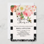 PixDezines Vintage Rose/Brautparty/ Einladung (Rückseite)