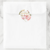PixDezines Vintage Rose Danke Stickers (Tasche)