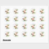 PixDezines Vintage Rose Danke Stickers (Blatt)